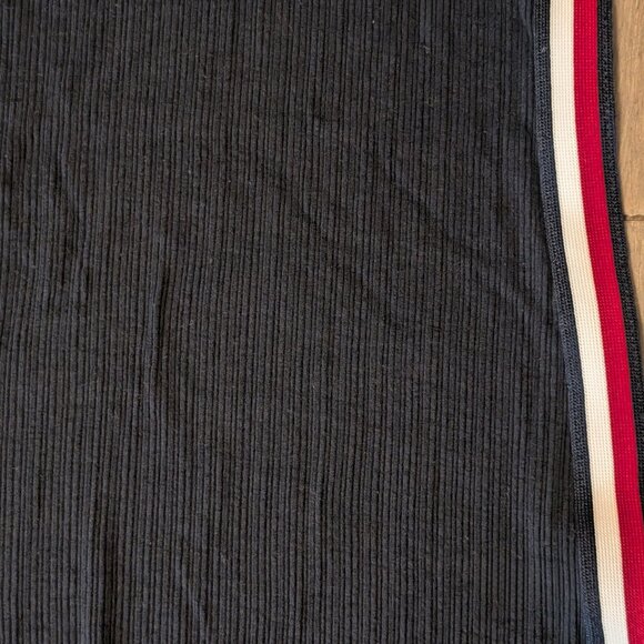 Tommy Hilfiger, Puff Sleeve Ribbed Dress, Navy Blue w Red/White Trim&Logo, Sz XL - Picture 7 of 10